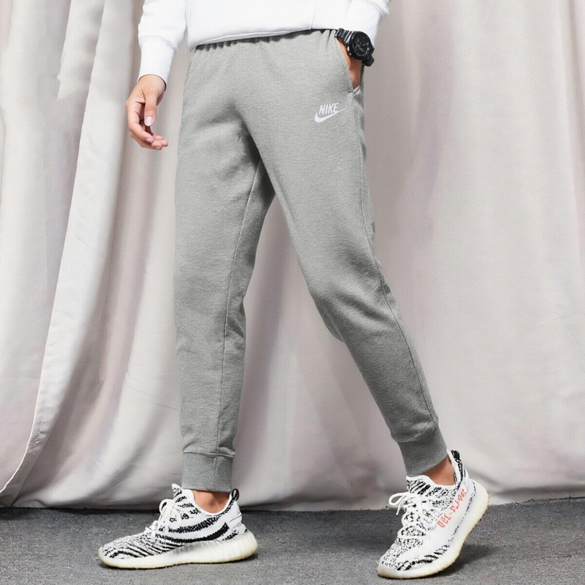 灰色长裤Nike耐克裤子正
