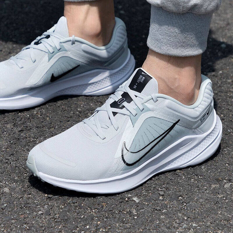 NIKE耐克跑步鞋男新款QUEST5慢跑鞋减震耐磨飞线休闲鞋透气运动鞋