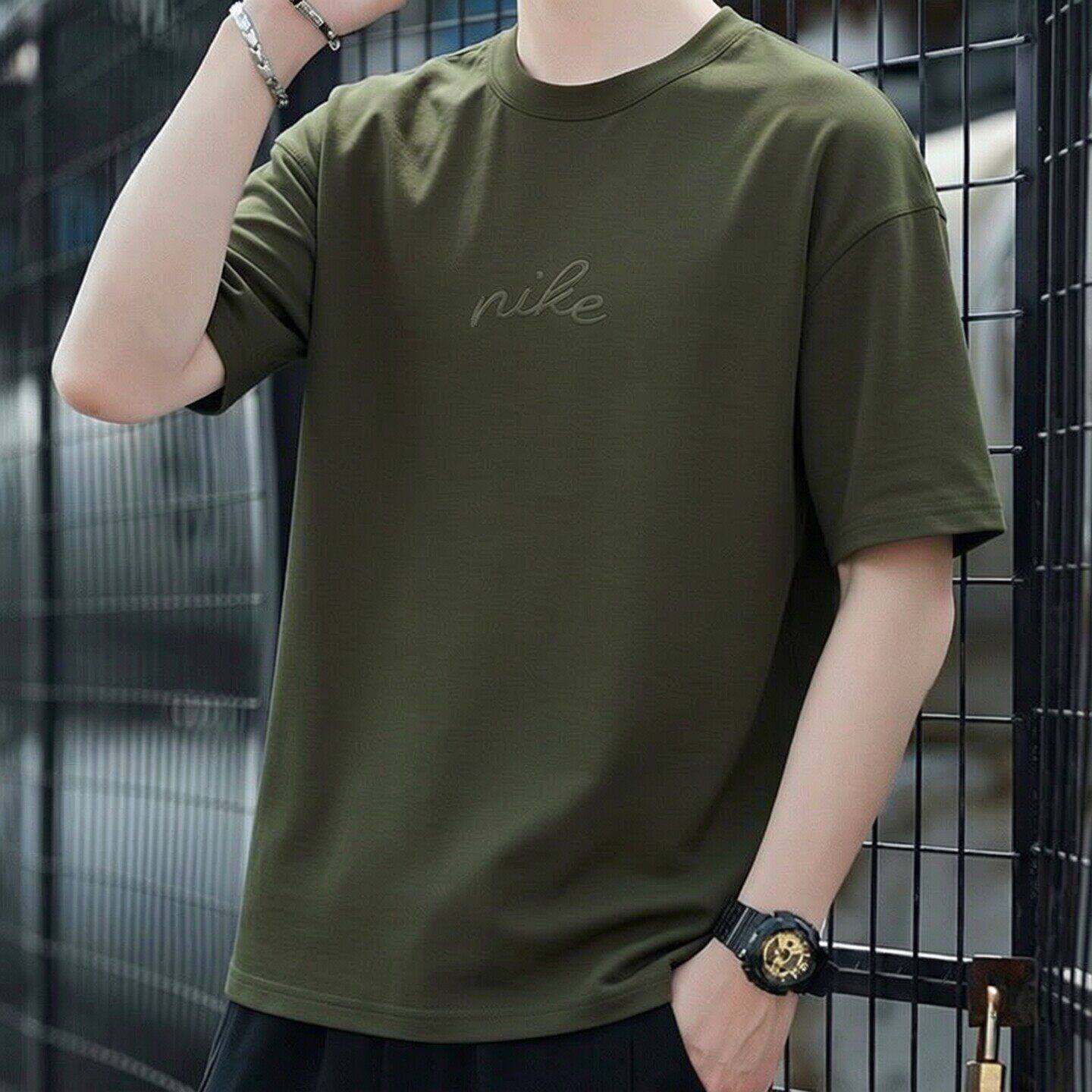 Nike耐克纯棉绿色T恤夏季