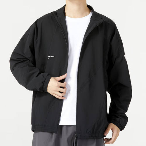 阿迪达斯外套男装正品秋季新款梭织立领防风衣运动服夹克IP4951