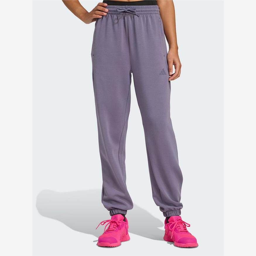 adidas阿迪达斯秋新款女太空棉束脚宽松挺阔有型运动健身裤JX3137