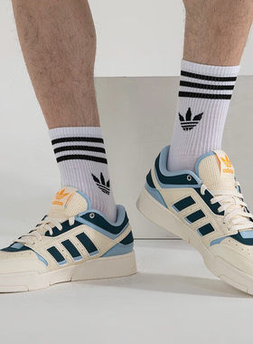 阿迪达斯三叶草男鞋女鞋DROPSTEP复古板鞋低帮运动鞋休闲鞋IF2617