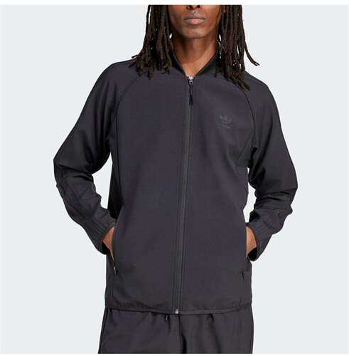 Adidas/阿迪达斯正品三叶草男士经典条纹舒适运动修身外套IM9883