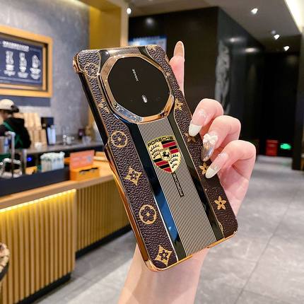 适用华为mate70RS非凡大师手机壳mate50RS保时捷真皮mate40RS保时捷壳mate60RS非凡大师头层牛皮80RS非凡大师