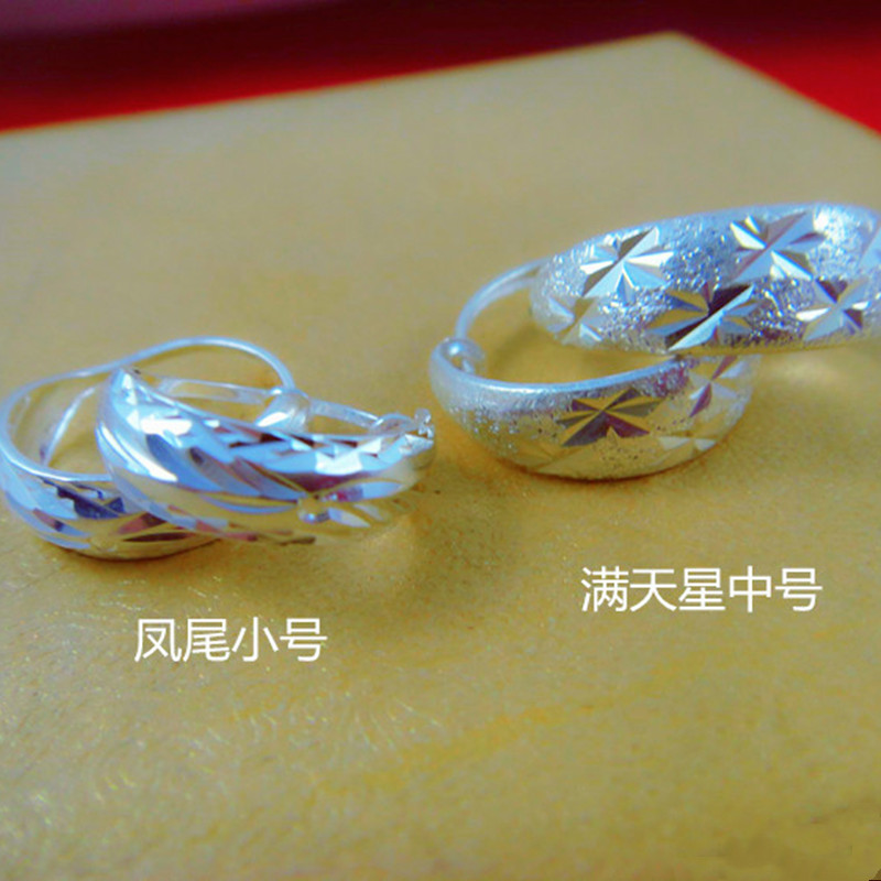 纯银百搭时尚风礼物耳圈