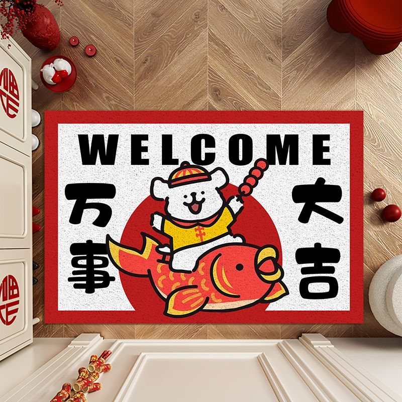 入户门地垫家用卡通小狗