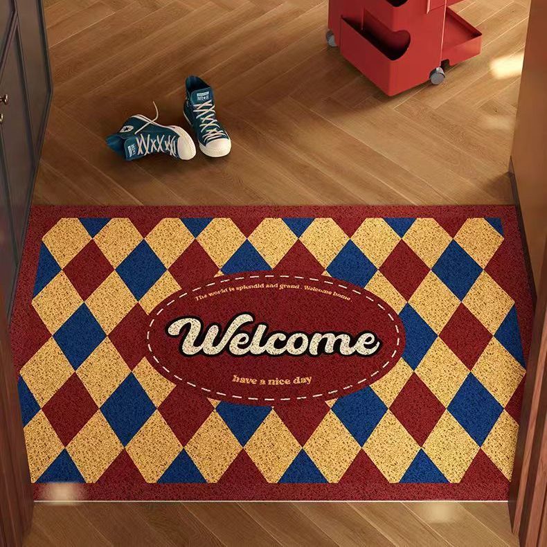 入户门口丝圈地垫美式复古