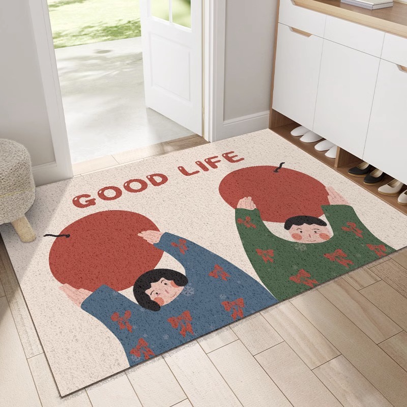 入户地垫进门丝圈可裁剪卡通
