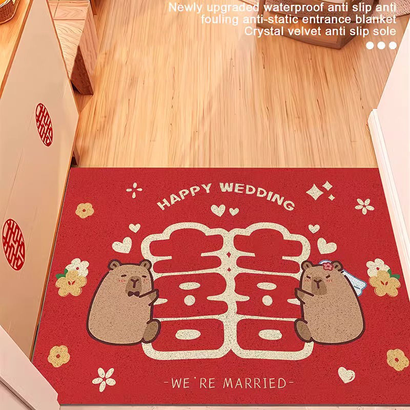 卡皮巴拉丝圈入户门门口地垫
