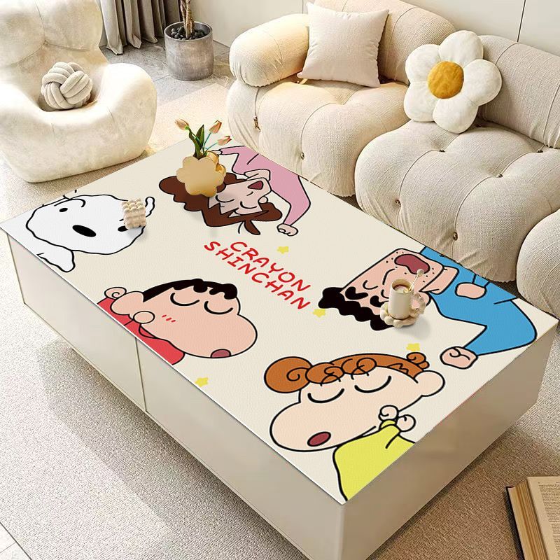 蜡笔小新茶几桌垫桌布pvc免洗