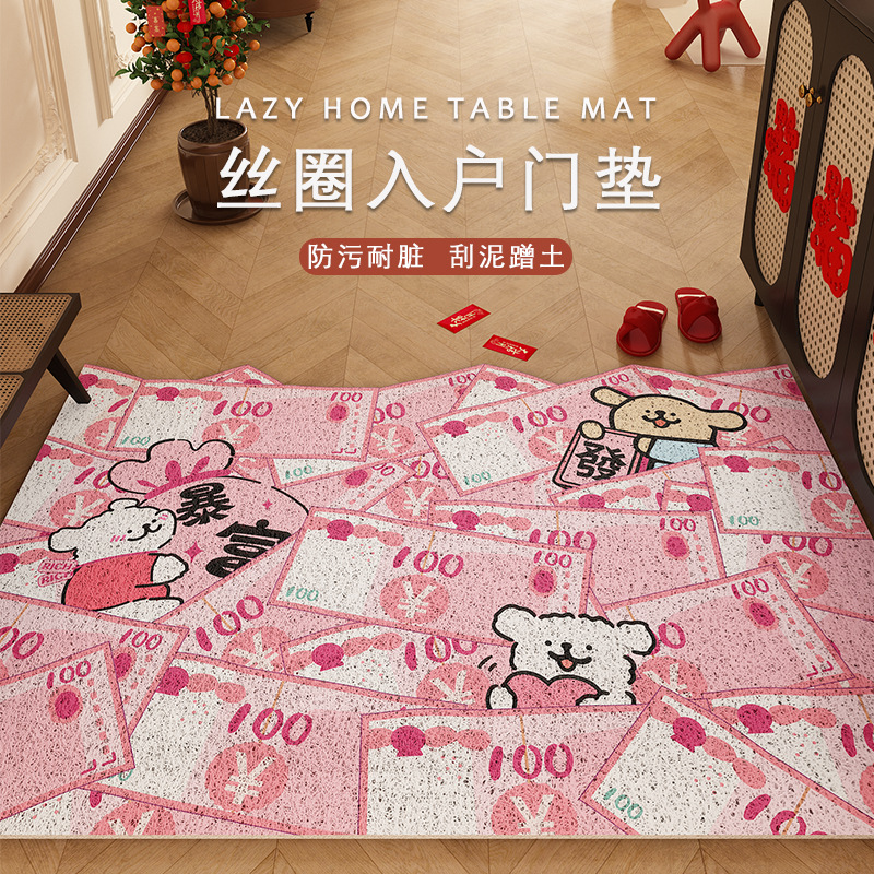 入户门地垫蜡笔小新新年
