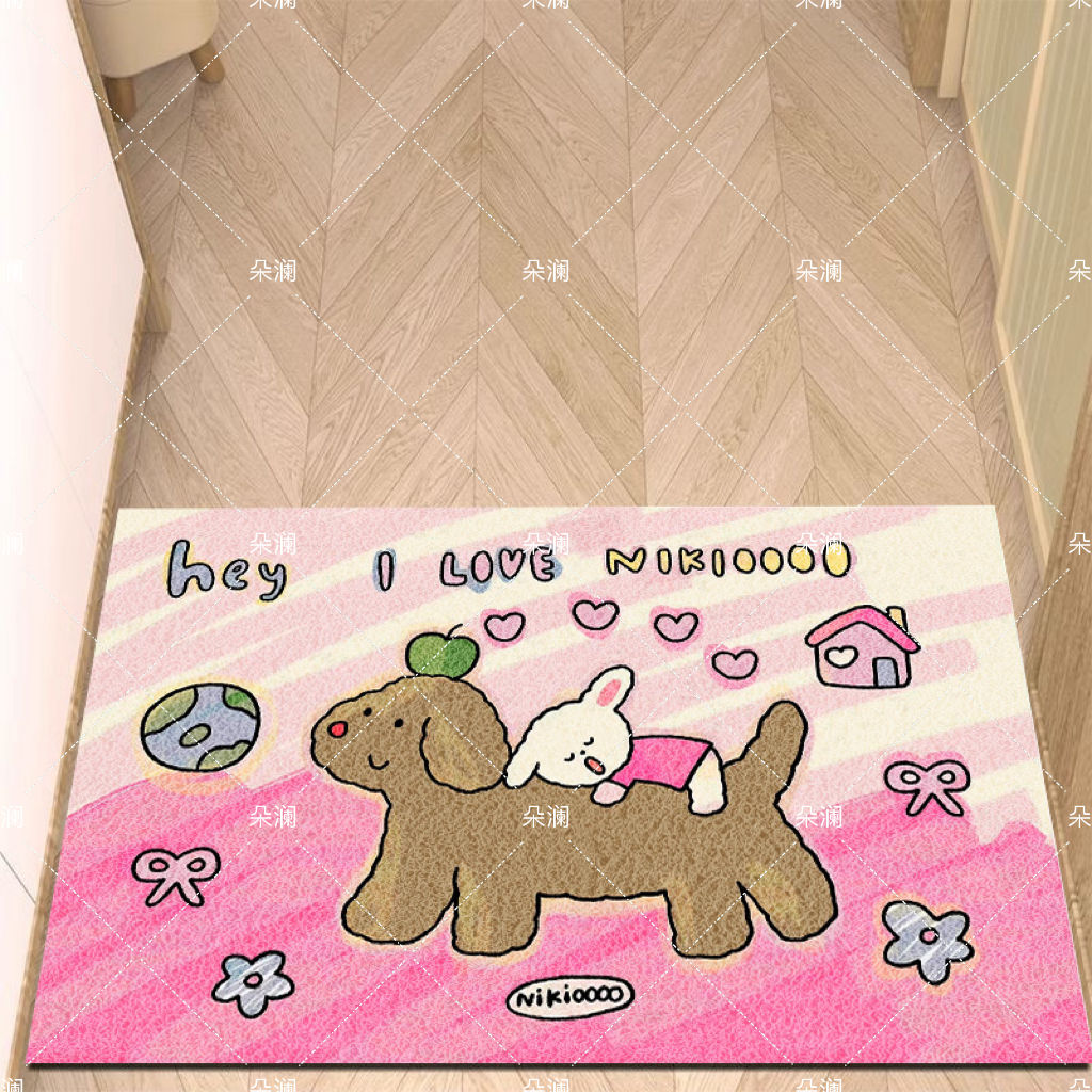 入户门丝圈地垫卡通趣味大门