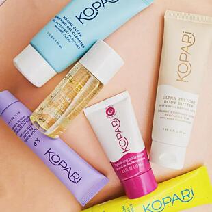 海淘正品现货KOPARI试用装小样身体乳洁面去角质果酸身体油沐浴露