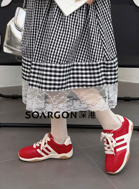 深港专柜2026春季新款系带时尚平底百搭女运动阿甘鞋L1820C89881