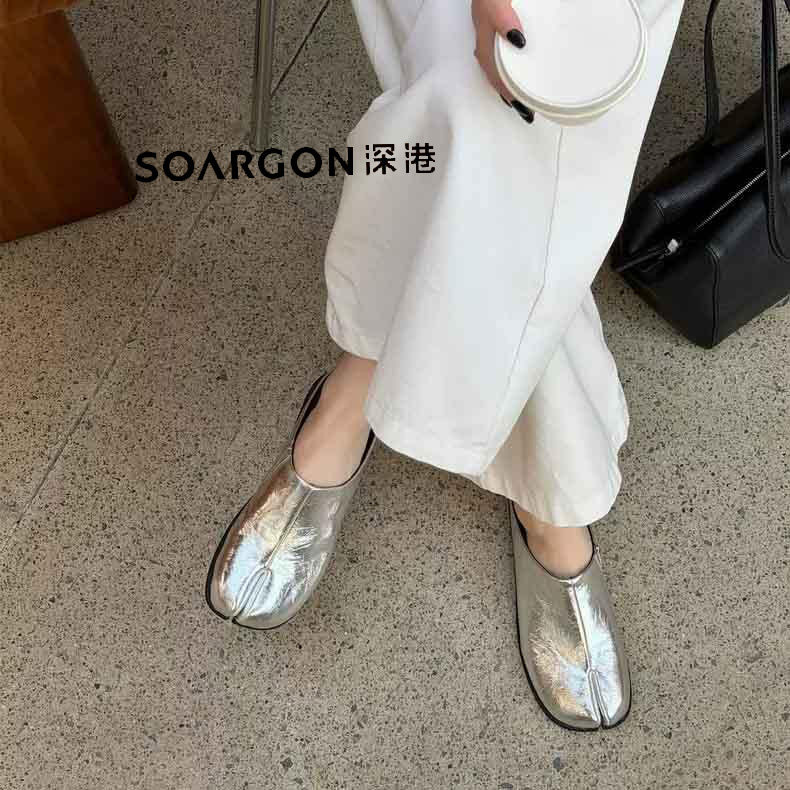 深港专柜2026春季新款圆头休闲平底舒适浅口女拖鞋子L1842L89986