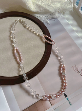 原创设计水晶巴洛克混搭新款项链