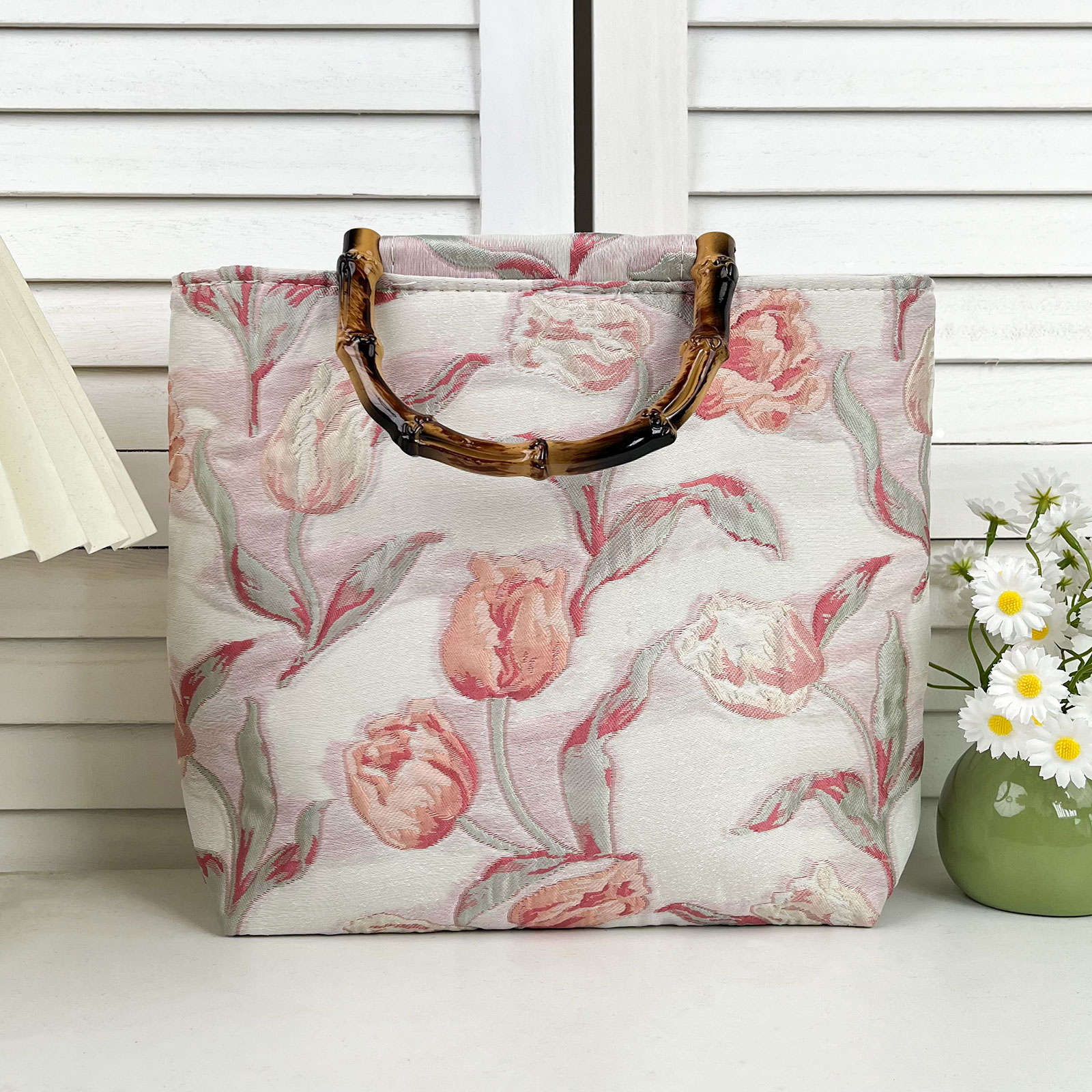 新款郁金香提花化妆包