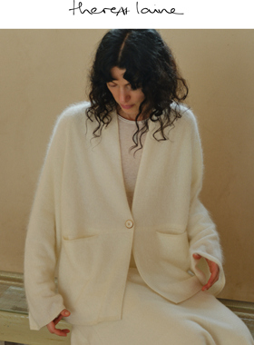 【ThereAt laine Archive】100山羊绒拉毛慵懒静奢针织开衫外套