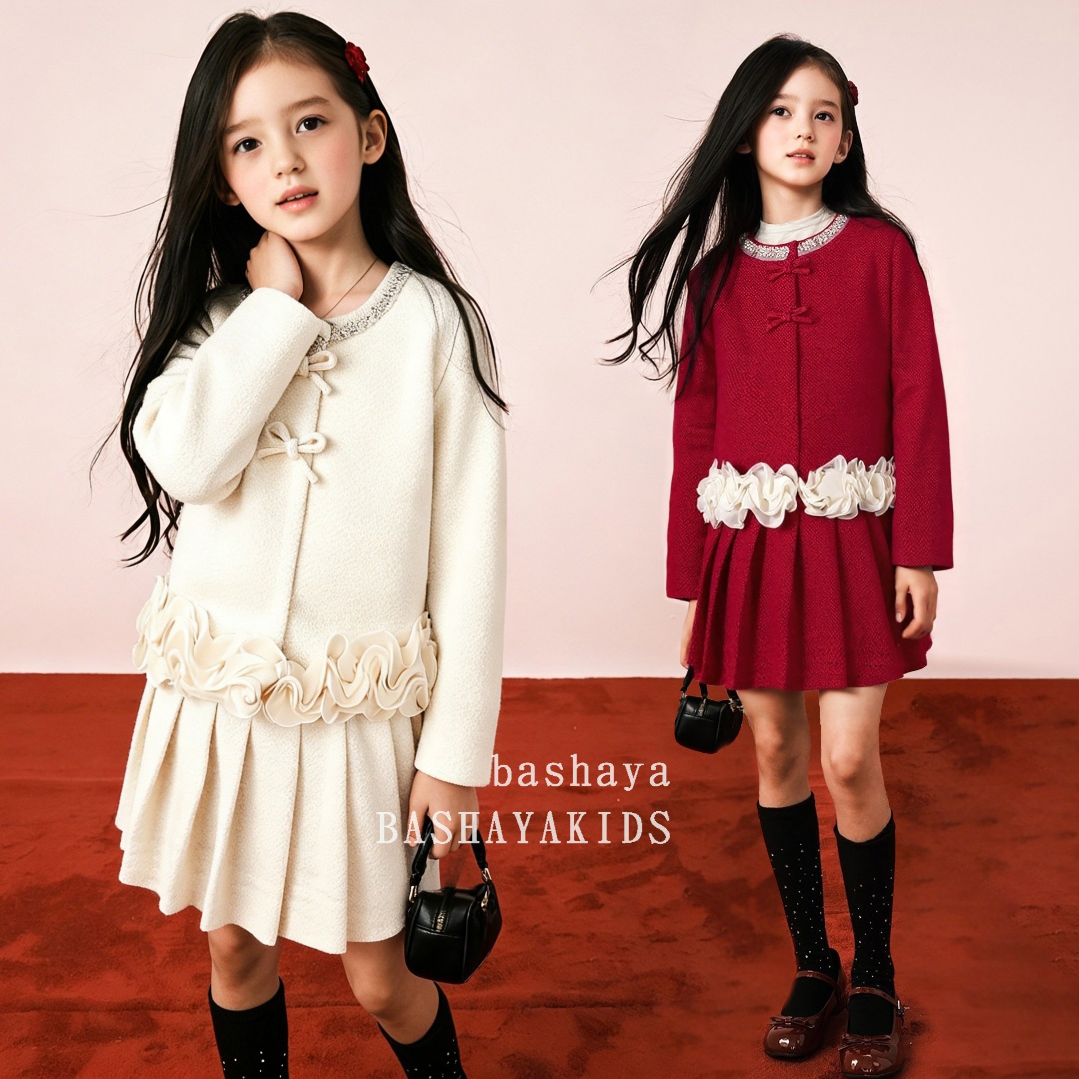 女童冬装2025新款洋气时髦套装女孩冬季穿搭一整套高级感大童女装