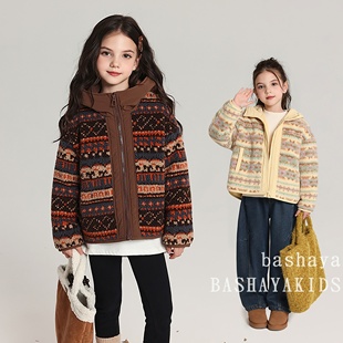 女童外套2025新款儿童洋气时髦中大童女孩韩版休闲外套秋冬装