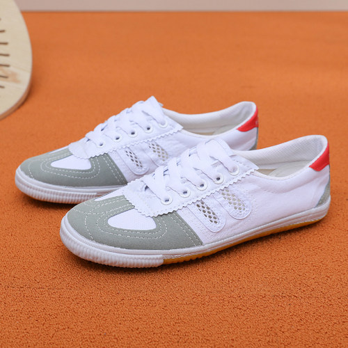 排球鞋体操鞋牛筋底运动鞋帆布鞋