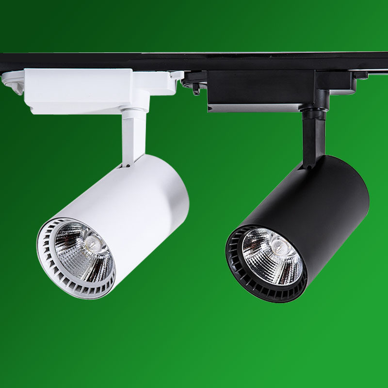 led轨道灯cob射灯12瓦20W30w超亮服装店展厅商场背景墙北欧导轨灯,家装灯饰光源,嵌入式射灯,淘宝优惠券,粉丝福利购,淘宝优惠卷