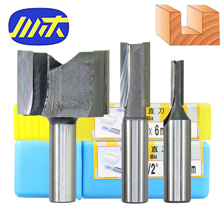 川木刃刀 1/2柄 公制 双刃直刀 1801 木工开槽u型铣刀 规格6-50mm