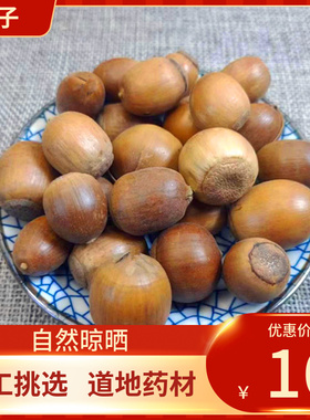 中药材 橡子 橡籽 500g橡实 栎树果 橡果橡栗新鲜干货