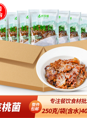 整箱新莎隆核桃菌酒店商用半成品食材特色菌子菌菇炖汤炒菜凉拌