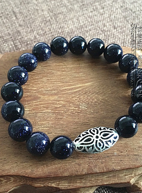 纯银泰国佛牌水晶手链