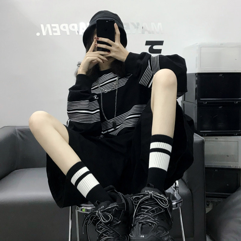 休闲运动男女涤棉个性简约堆堆袜图片