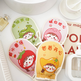 女士儿童卡通搓澡巾搓泥下灰沐浴搓澡手套海绵澡巾双面起泡洗澡巾