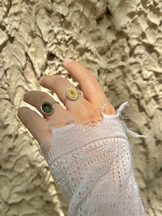 迷你绒镜925纯银戒指绒绒相见系列真丝毛线新年礼物 SALE