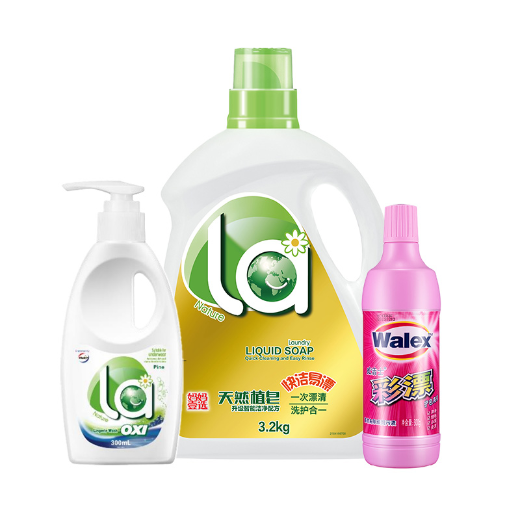 La有氧洗3.2kg+有氧洗威露士内衣净松木300ml+威洁士彩漂600ml-CJ