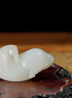 【唐马】和田籽料马/手把件/吊坠