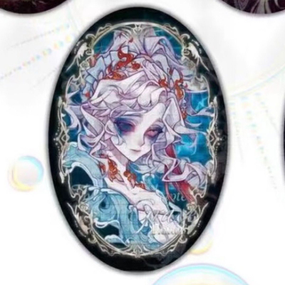 第五人格同人谷渔女红夫人红蝶雕刻家吧唧自制高颜值徽章胸针谷子