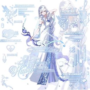 精灵梦银尘立牌合集摆件桌面装饰自制周边新款高颜值精致周边