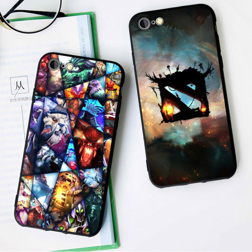 DOTA2标志手机壳适用6s苹果XS 8plus磨砂iphone11周边7P保护套MAX