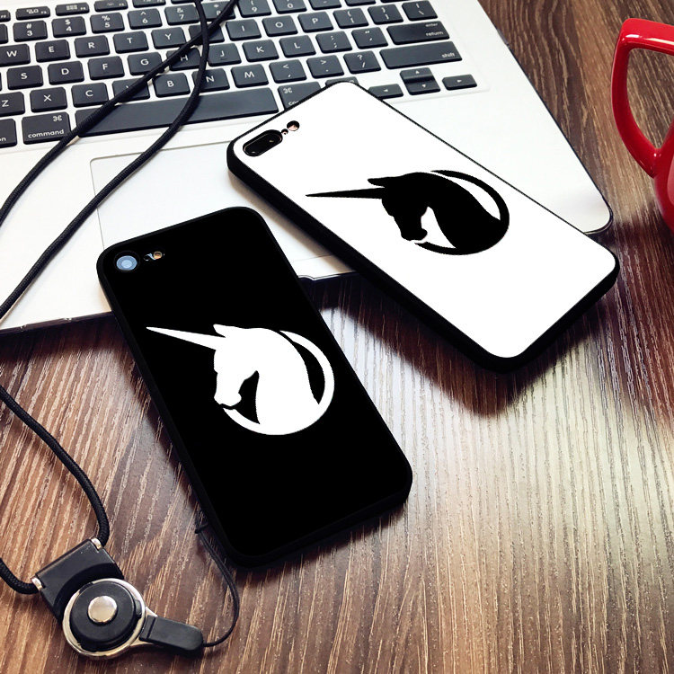机动战士高达UC独角兽6s适用XS MAX手机壳8plus磨砂iphone5s软壳7
