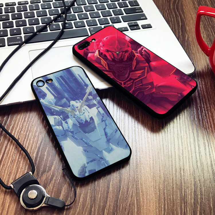 高达动漫周边6s适用XSMAX手机壳8plus磨砂iphone11新安洲7独角兽6