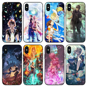 最终幻想任意机型适用于8手机壳XS MAX苹果6s挂绳5s软壳硅胶7PLUS