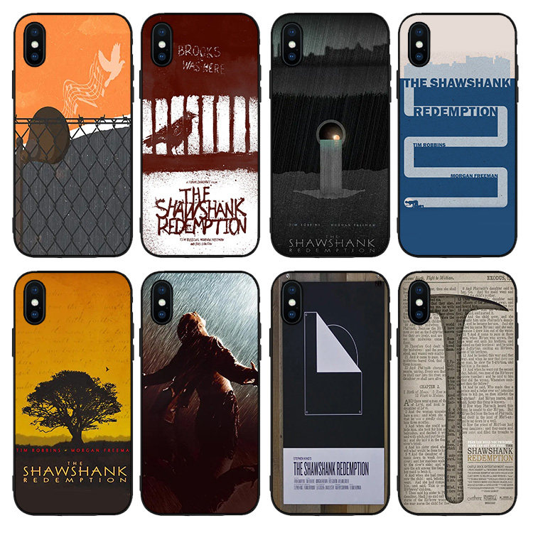 肖申克的救赎手机壳适用X苹果11PROMAX防摔7/8plus磨砂iphone软12