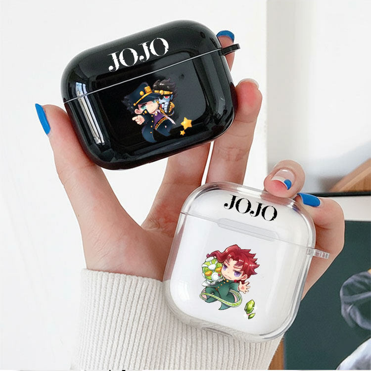 花京院 承太郎 jojo耳机套适用Airpods保护壳苹果2无线蓝牙盒3代pro软硅胶4透明软全包分体式第一二三四代