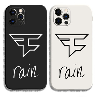 FAZE战队RAIN签名同款 MAX苹果XR保护套iPhone14玻璃小米13PRO华为P50软K60 侧边12液态硅胶678手机壳11适用XS