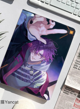 Uki Violeta彩虹社平板皮套11适用ipad10保护壳pro13全包mini6软air56蚕丝纹10.9寸华为matepad笔槽11.5s小米