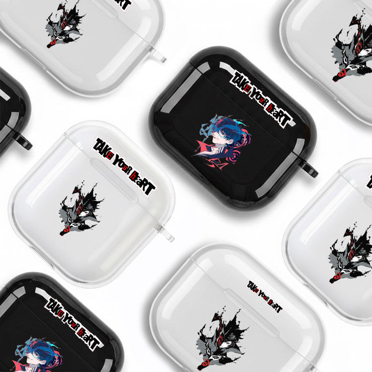 P5女神异闻录 动漫 耳机套适用Airpods保护壳苹果2无线蓝牙盒3代pro软硅胶4透明软全包分体式第一二三四代