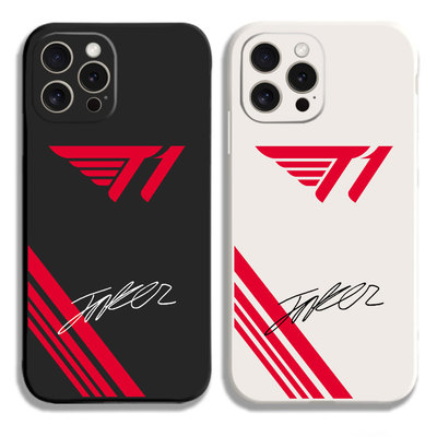 SKT1战队FAKER签名11手机壳12适用iphone13PRO苹果15maxr红米K70一加ace2小米14液态IQOO12硅胶VIVOX100s全包