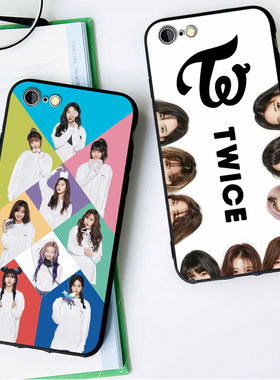 twice周边同款6s适用XSMAX手机壳68plus磨砂iphone7软壳5SE挂绳XR