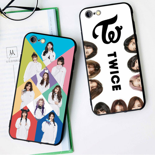 twice周边同款6s适用XSMAX手机壳68plus磨砂iphone7软壳5SE挂绳XR
