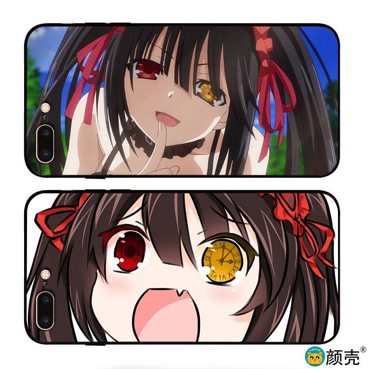 时崎狂三约会大作战手机壳适用6s苹果XSMAX磨砂iphone78plus软11X